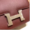 Hermes Constance 19cm Epsom F5 /Bourgogne & 57/ Bordeaux Silver Hardware 18cm Full Handmade