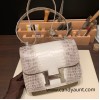 Hermes Constance 24cm Matte Crocodile Niloti 01/ Himalaya Silver Hardware 6